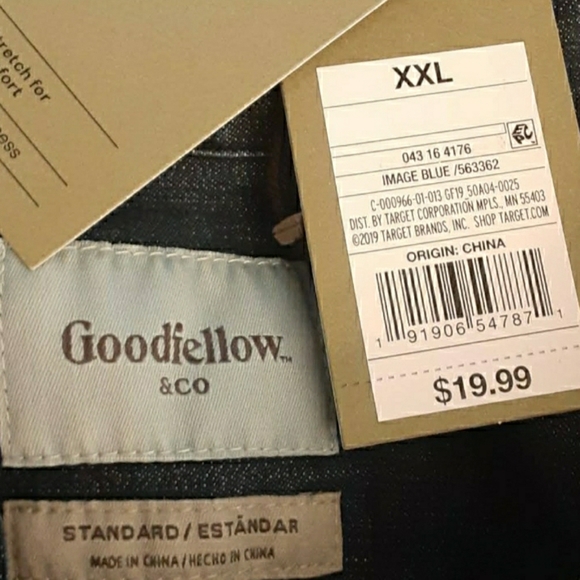 COPY - Men's Standard Fit Short Sleeve Denim Shirt 2x - Picture 4 of 11